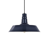 Large Argyll Industrial Pendant Light Squid Ink Navy Blue - SE Home