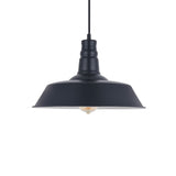 Hand Painted Iron Pendant Lights Large Argyll Industrial Pendant Light Matt Black