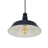 Squid Ink Navy Blue Industrial Breakfast Bar Pendant Light - Argyll - SE Home