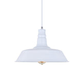 Pure White Industrial Breakfast Bar Pendant Light - Argyll - SE Home