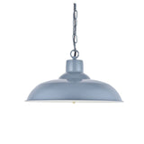 Hand Painted Iron Pendant Lights Portland Reclaimed Style Industrial Pendant Light French Grey