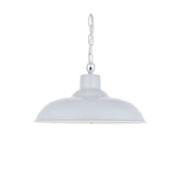 Hand Painted Iron Pendant Lights Portland Reclaimed Style Industrial Pendant Light Pale Grey