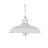 Portland Reclaimed Style Industrial Pendant Light Clay White Cream - SE Home