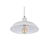Portland Reclaimed Style Industrial Pendant Light Clay White Cream - SE Home