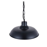 Portland Reclaimed Style Industrial Pendant Light Matt Black - SE Home
