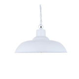 Portland Reclaimed Style Industrial Pendant Light Pure White - SE Home