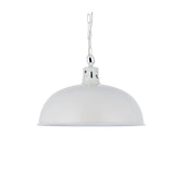 Hand Painted Iron Pendant Lights Berwick Rustic Dome Pendant Light Clay White Cream