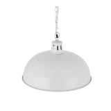 Hand Painted Iron Pendant Lights Berwick Rustic Dome Pendant Light Clay White Cream