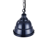 Ganton Vintage Cage Pendant Light Squid Ink Navy Blue - SE Home