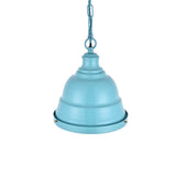 Ganton Vintage Cage Pendant Light Duck Egg Blue Turquoise - SE Home