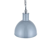 Hand Painted Iron Pendant Lights Wardour Industrial Bay Pendant Light French Grey