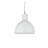 Hand Painted Iron Pendant Lights Wardour Industrial Bay Pendant Light Clay White Cream