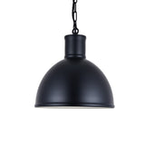 Hand Painted Iron Pendant Lights Wardour Industrial Bay Pendant Light Matt Black