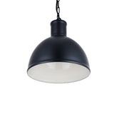 Hand Painted Iron Pendant Lights Wardour Industrial Bay Pendant Light Matt Black