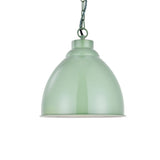 Hand Painted Iron Pendant Lights Oxford Vintage Pendant Light Chalk Mint Green