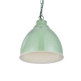 Hand Painted Iron Pendant Lights Oxford Vintage Pendant Light Chalk Mint Green