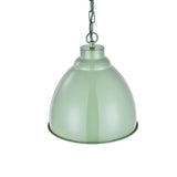 Hand Painted Iron Pendant Lights Oxford Vintage Pendant Light Chalk Mint Green