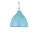 Hand Painted Iron Pendant Lights Oxford Vintage Pendant Light Duck Egg Blue Turquoise