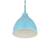 Hand Painted Iron Pendant Lights Oxford Vintage Pendant Light Duck Egg Blue Turquoise