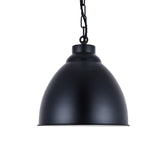 Hand Painted Iron Pendant Lights Oxford Vintage Pendant Light Matt Black