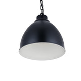 Hand Painted Iron Pendant Lights Oxford Vintage Pendant Light Matt Black