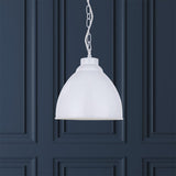 Hand Painted Iron Pendant Lights Oxford Vintage Pendant Light Pure White