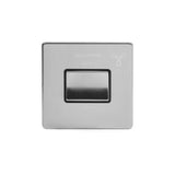Screwless Brushed Chrome 3-Pole Fan Isolator Switch - SE Home
