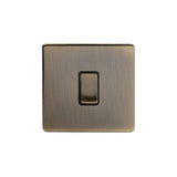 Screwless Antique Brass 1 Gang 20 Amp Switch - SE Home