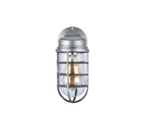 Broadwick Aluminium Finish Indoor Nautical Bulkhead Wall Light - SE Home