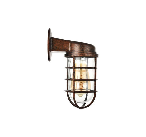 Broadwick Black Brushed Gold IP44 Rated Bathroom Bulkhead Wall Light - SE Home