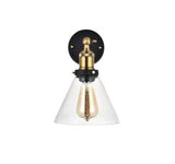 Romilly Clear Glass Funnel Wall Light - SE Home