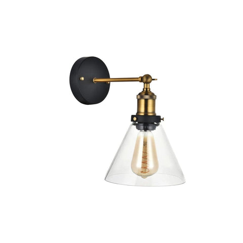 Romilly Clear Glass Funnel Wall Light - SE Home