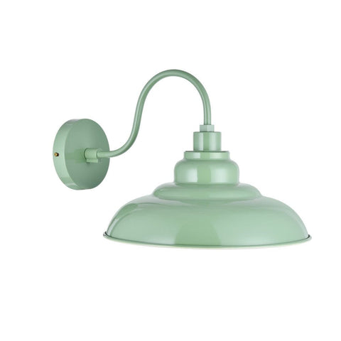 Portland Reclaimed Style Wall Light Chalk Mint Green - SE Home