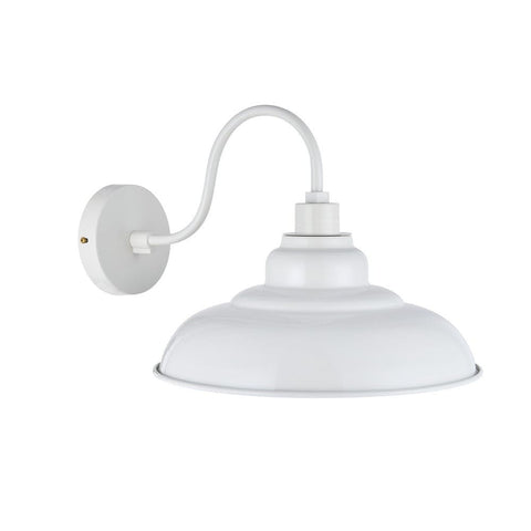 Portland Reclaimed Style Wall Light Clay White Cream - SE Home