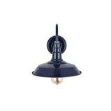 Argyll Industrial Wall Light Squid Ink Navy Blue - SE Home