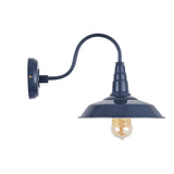 Hand Painted Iron Wall Lights Argyll Industrial Wall Light Leaden Grey Slate