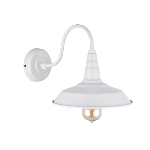 Argyll Industrial Wall Light Clay White Cream - SE Home