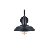 Hand Painted Iron Wall Lights Argyll Industrial Wall Light Matt Black