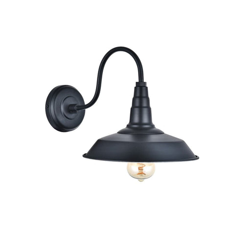Argyll Industrial Wall Light Matt Black - SE Home