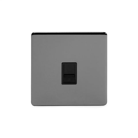Screwless Black Nickel 1 Gang Data Socket RJ45 Cat5/cat6 - SE Home