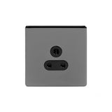 Screwless Black Nickel 5 Amp Unswitched Plug Socket - SE Home