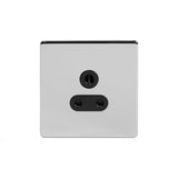 Screwless Polished Chrome 5 Amp Unswitched Plug Socket - SE Home