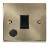 Antique Brass 1 Gang 20A DP Switch With Flex - Black Trim - SE Home