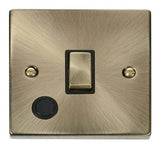 Antique Brass 1 Gang 20A Ingot DP Switch With Flex - Black Trim - SE Home