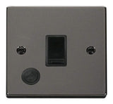 Black Nickel 1 Gang 20A DP Switch With Flex - Black Trim - SE Home