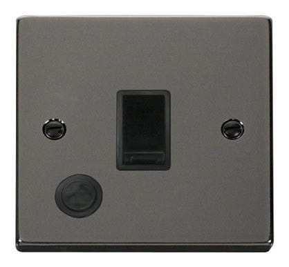 Black Nickel 1 Gang 20A DP Switch With Flex - Black Trim - SE Home