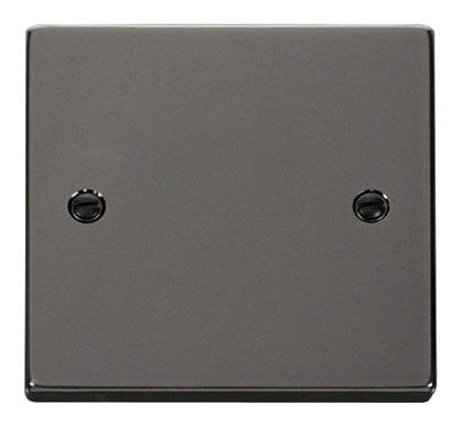 Black Nickel 1 Gang Blank Plate - SE Home