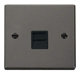Black Nickel Master Telephone Single Socket - Black Trim - SE Home