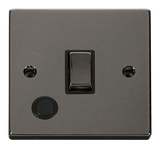 Black Nickel - Black Inserts Black Nickel 1 Gang 20A Ingot DP Switch With Flex - Black Trim