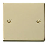 Polished Brass 1 Gang Blank Plate - SE Home